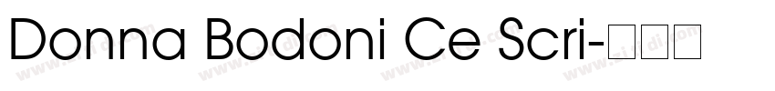 Donna Bodoni Ce Scri字体转换